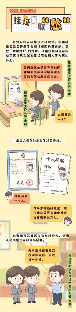 漫畫(huà)說(shuō)紀(jì)丨違規(guī)掛證取個(gè)“愁”